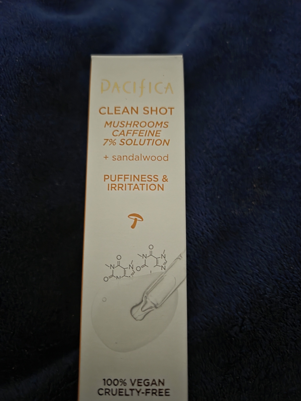 Pacifica Clean Shot Mushrooms Caffeine 7% Solution - White/Gold